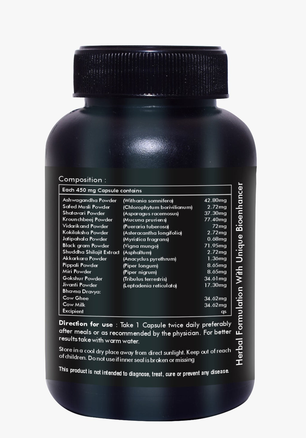 Vitozok Men's Health Capsules — Ayurvedic Vitality, Strength & Stamina Support | 60 Capsules